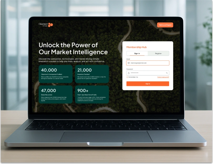 Cleantech Group — Market Intelligence Platform